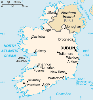 Map of Ireland
